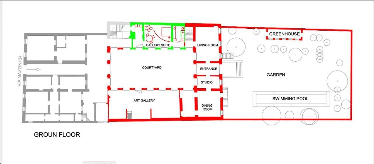 Appartement PALAZZO BECCAGUTTI CAVRIANI - Gallery Suite e Frescoes Suite Mantoue Italie