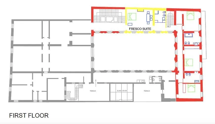 Lägenhet Palazzo Beccagutti Cavriani - Gallery Suite E Frescoes Suite Mantova